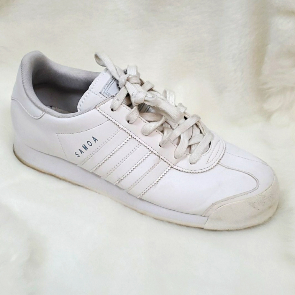 Adidas Samoa white casual sneakers women size 8.5